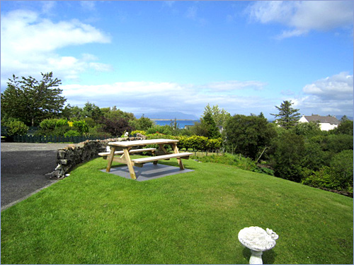 The view towards Broadford Bay and the water from Carrick.